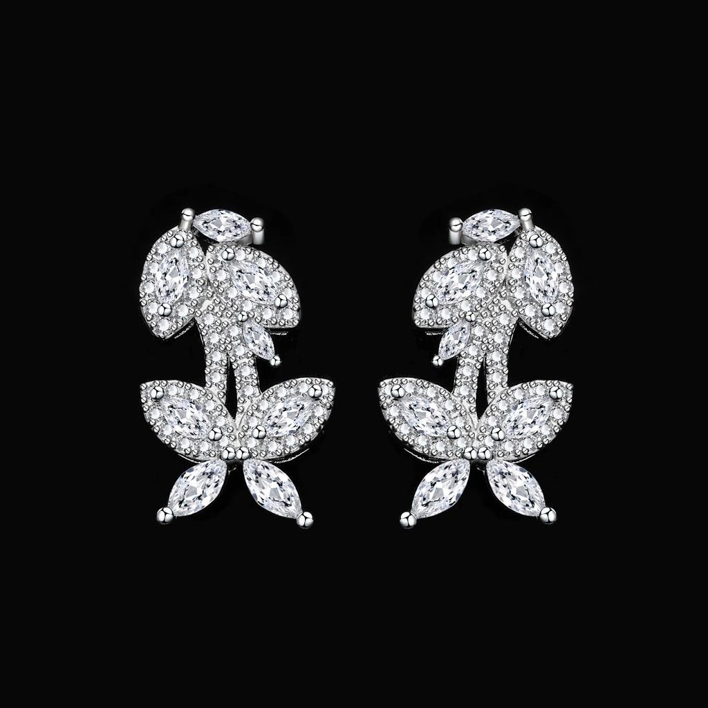 Conjunto 4 Peças Joias Casamento Luxo Zircônia Dubai - Kit Completo Noiva Festa Premium