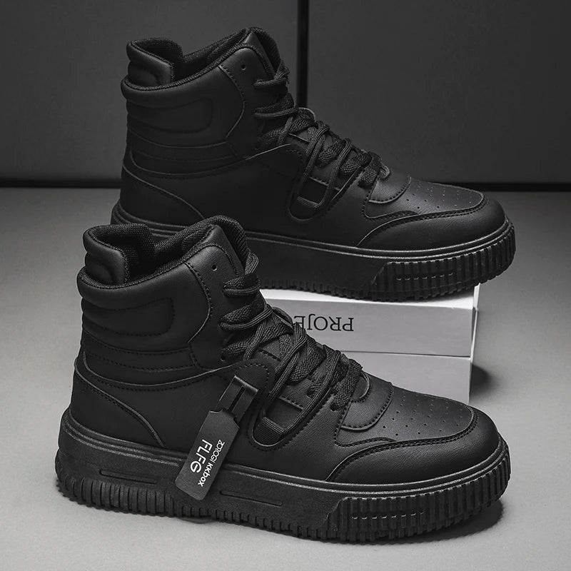 Tênis Bota Masculino Fashion - Confortável Antiderrapante Sola Resistente Casual Inverno